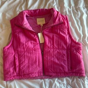 Thread & Supply Fuchsia Quilted Puffer Vest